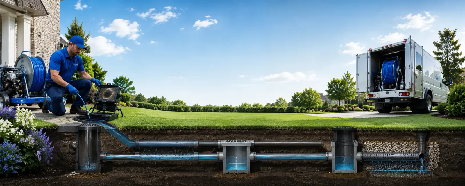Outdoor drain cleaning information for Le Roy, IL